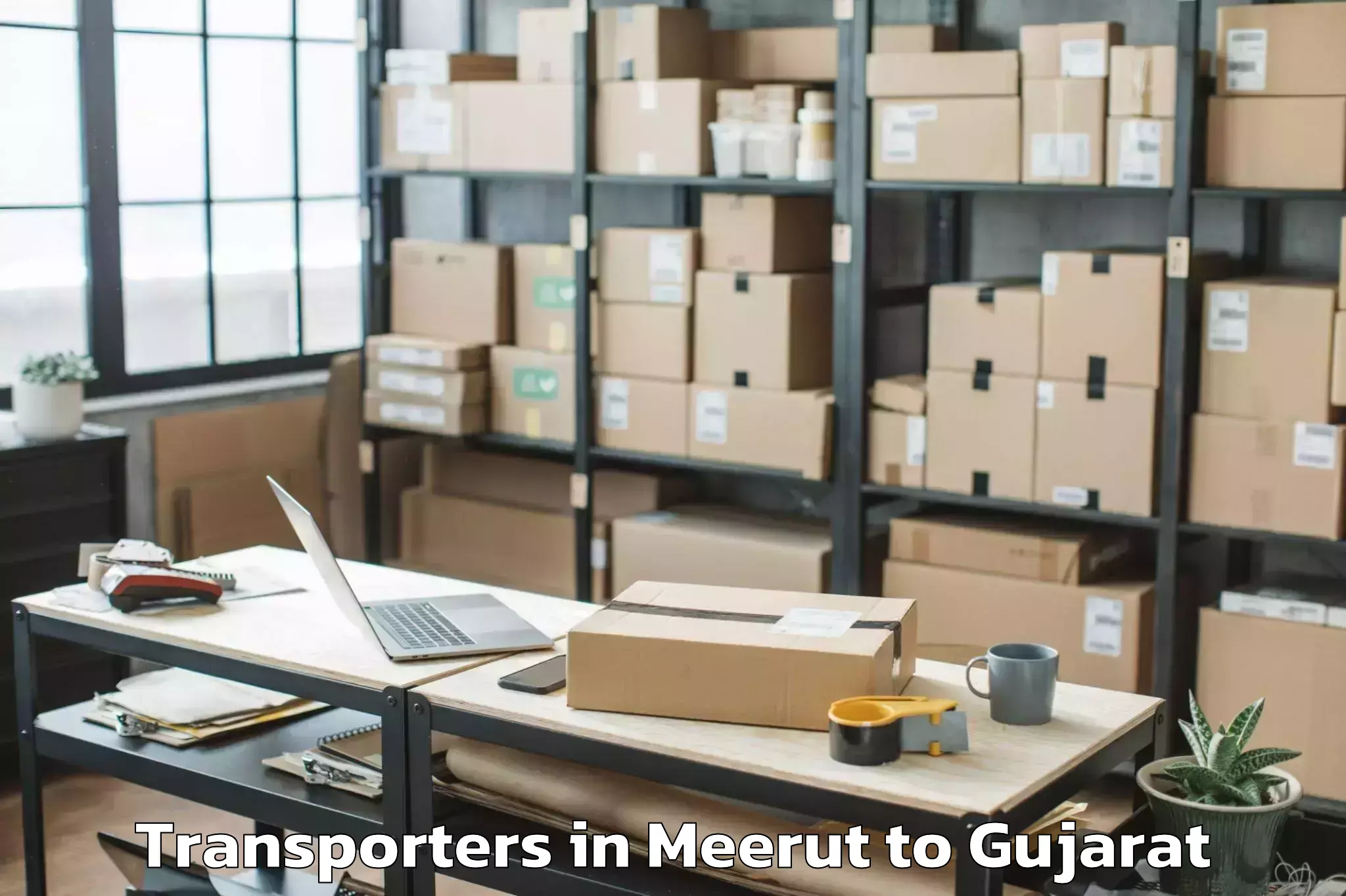 Expert Meerut to Marwadi University Rajkot Transporters